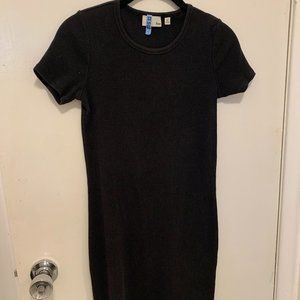 Wilfred Free Black Cotton T-Shirt Dress